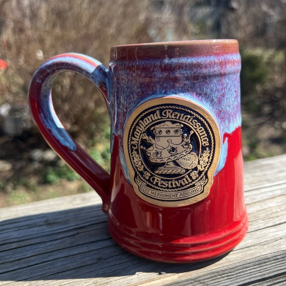 2015 Maryland Renaissance Festival Mug Handmade In USA Grey Fox Pottery Ceramic - Picture 11 of 16